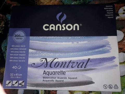 Hojas Canson Montval Aquarelle 32x41cm