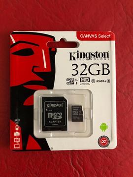 Memoria Kingston 32GB Clase 10 ORIGINAL
