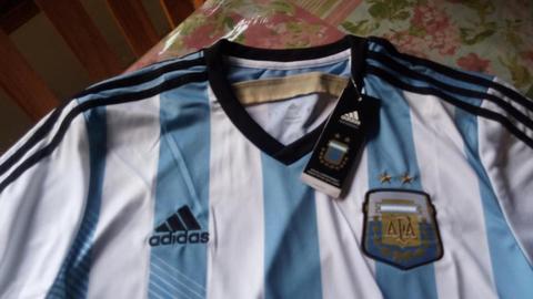 Camiseta Argentina Titular Mundial 2014 adidas Original No Thai