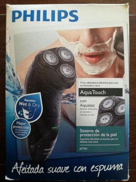 Afeitadora Philips, Aqua Touch , afeita seco o húmedo. IMPECABLE