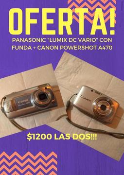 PANASONIC LUMIX DC VARIO CON FUNDA CANON POWERSHOT A470