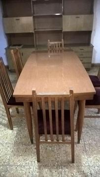 Vendo mesa 6 sillas modular antiguos