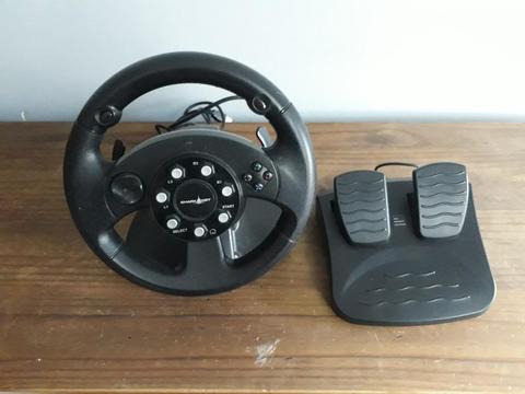 Volante con Pedalera Shark Net Nuevo