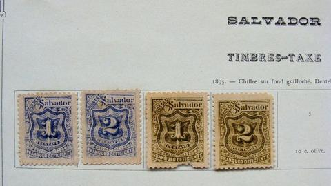 Sellos postales de El Salvador 1895 – 1899