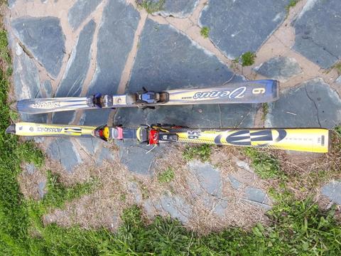 Tablas de Ski con Fijaciones y Bastones
