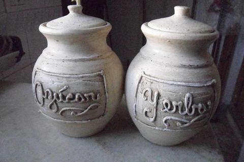 conjunto de azucarera y yerbera