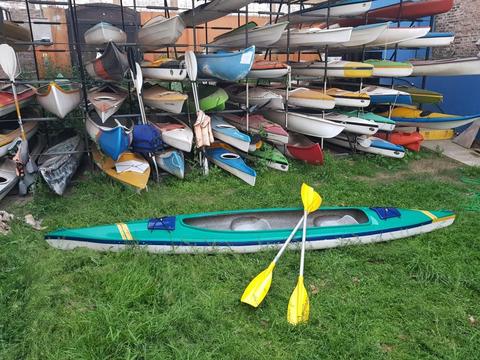 Kayak Doble Abierto Tipo Baum Con Remos Incluidos