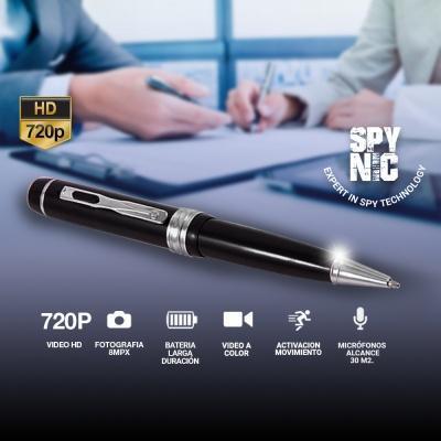 Lapicera Profesional Detective Pro 720P Memoria externa