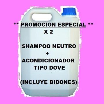 Promo Especial!! Shampoo Neutro Y Acondicionador Tipo Dov
