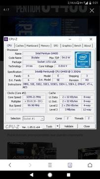 Cpu 4gb Ddr4 Intel 6ta Gen Lga1151