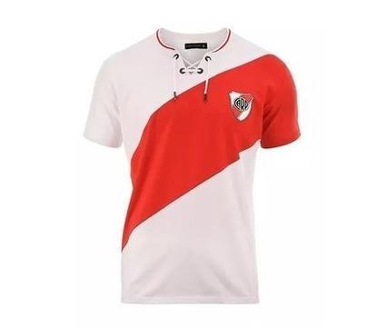 Remera Camiseta River Plate Retro con Cordones Original!