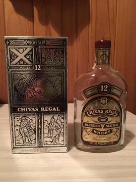 Chivas Regal 12 Años 500ml Botella Vacia Con Caja