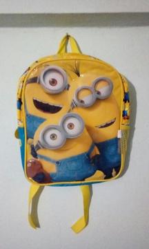 Mochila minions wabro original usada 12lts para jardin