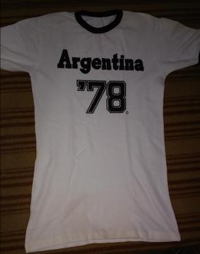 Camiseta Blanca Argentina 78