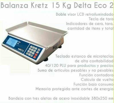 Balanza Electronica Digital Kretz Delta Eco 2 mas Gaveta para dinero Lipari