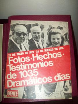 EL RODRIGAZO VENDO PERMUTO REVISTA GENTE HISTORICA 25 MAYO 1973 24 MARZO 1976 TESTIMONIOS DE 1035 DRAMATICOS DIAS