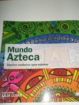 libro de mandalas para colorear. MUNDO AZTECA de Lilia Lujan