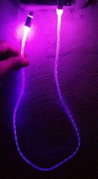 Cable Usb Led con Luces para Celulares