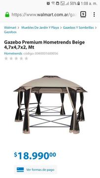 Gazebo Premium Hometrends Beige