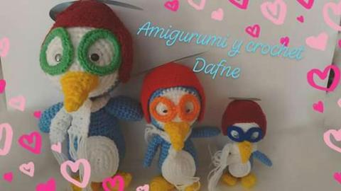 Pingüino Amigurumi Aviador Crochet