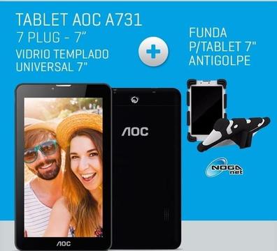 Tablet Quad Core WiFi Doble Camara Funda Antigolpes Templado
