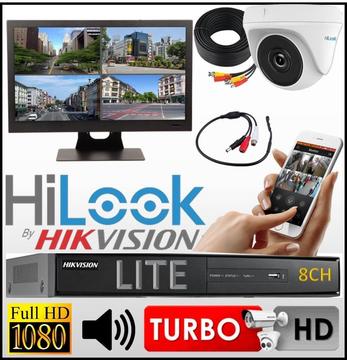 Kit Seguridad Hikvision Dvr 8ch 1 Camara Domo Hilook Mic