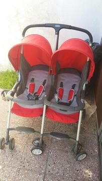 Vendo Cochecito Doble Como Nuevo