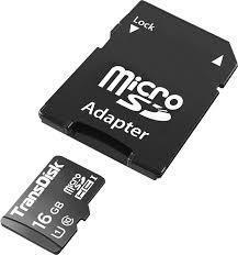 MICRO SD 16GB SDHC TRANSDISK CLASE 10 80MB/S CON GARANTIA Z/CENTRO