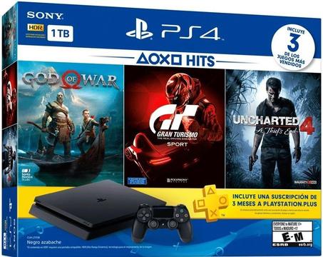 CONSOLA Ps4 Playstation 4 Slim 1tb Joystick 3 FISICOS O GOOD OF WAR 4 FISICO TODO ORIGINAL NUEVO EN CAJA