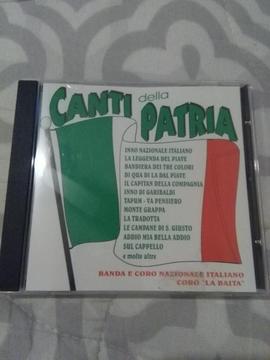 Cd Música Canti della Patria . Canciones Patrióticas Italianas . 1997 Himno y mas