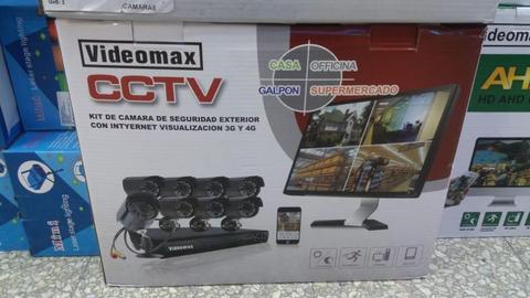 Kit De Seguridad Dvr 8ch 8 Camaras Hdmi Exterior Interior