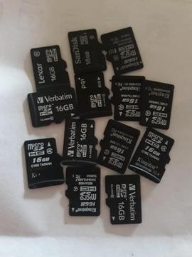 MEMORIA MICRO SD 16 GB $$$ 250 $$$