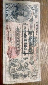 Billete Rarísimo 1 Peso 1897 San Juan