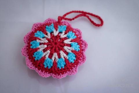 Colgantes Flor 03 En Crochet Llavero Souvenir