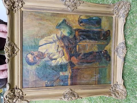 Cuadro antiguo El Pintor