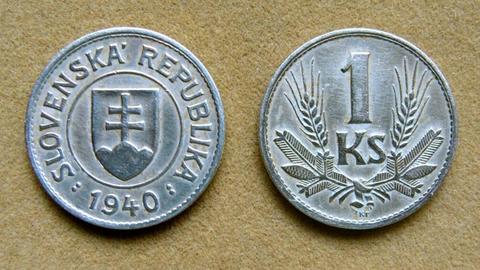 Moneda de 1 corona de Eslovaquia bajo dominio Alemán 1940