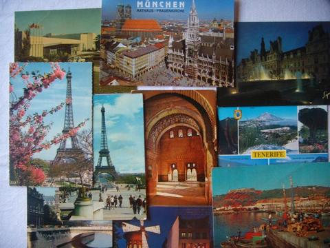 Lote de 11 Postales de Europa Escritas con y sin Franqueo