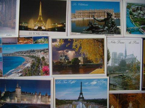 Lote De 25 Postales De Francia Sin USO HERMOSAS