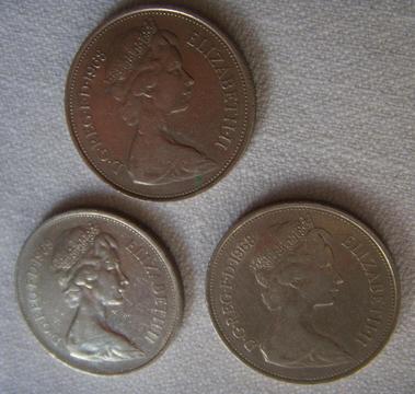 Lote Monedas De Inglaterra 1968 Y 1969 10 New Pence