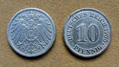 Moneda de 10 pfennig Alemania 1900