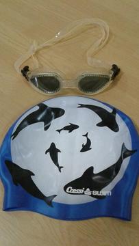 Antiparras Y Gorra Reversible Natación
