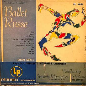 LP de la Orquesta Sinfónica Columbia año 1953