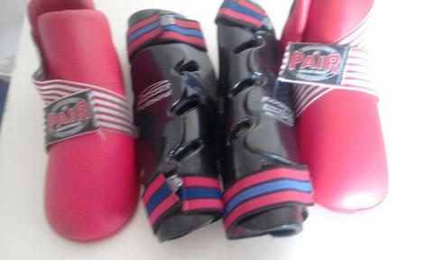 Tibiales Y Protectores de Pies Taekwondo