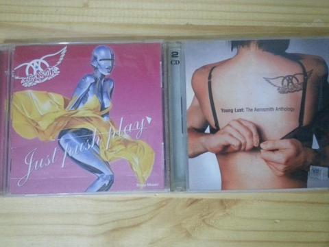 Aerosmith 2 Cds *just Push Y Young Lust* Impecables