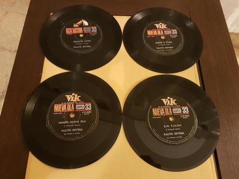 LOTE DE 4 DISCOS DE VINILO DE PALITO ORTEGA!!!!