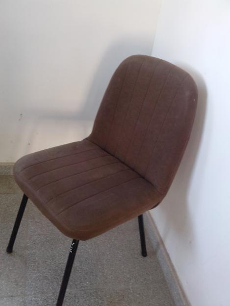 silla oficina tapizada en pana marron , ver descripcion,3516200066