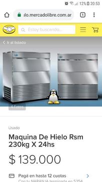 Vendo Maquina Hielo Rolito Tipo Dedal