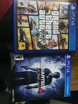 Vendo Gta V Y Uncharted 4