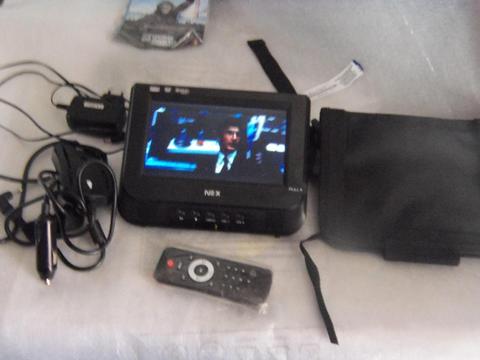 DVD con pantalla, Usb, control, cargador, marca Nex