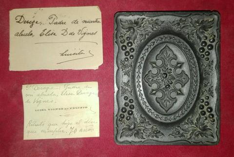 Retrato Ambrotipo Identificado Antiguo